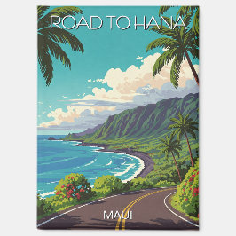 Íman Vintage Road para hana Maui Hawaii Viagem