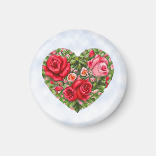 Íman Vintage Rosa Heart