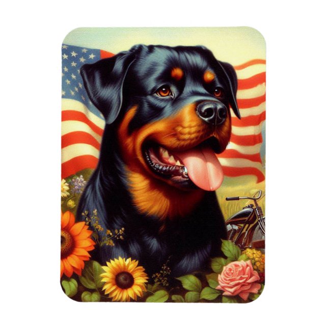 Íman Vintage Rottweiler (Vertical)
