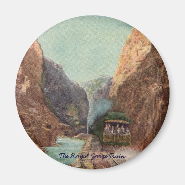 Íman Vintage Royal Gorge Train Magnet (Frente)