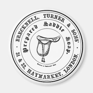 Íman Vintage Saddle Farmhouse Black & White