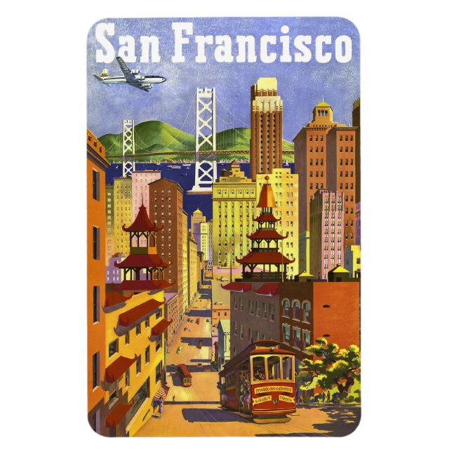 Íman Vintage San Francisco (Vertical)