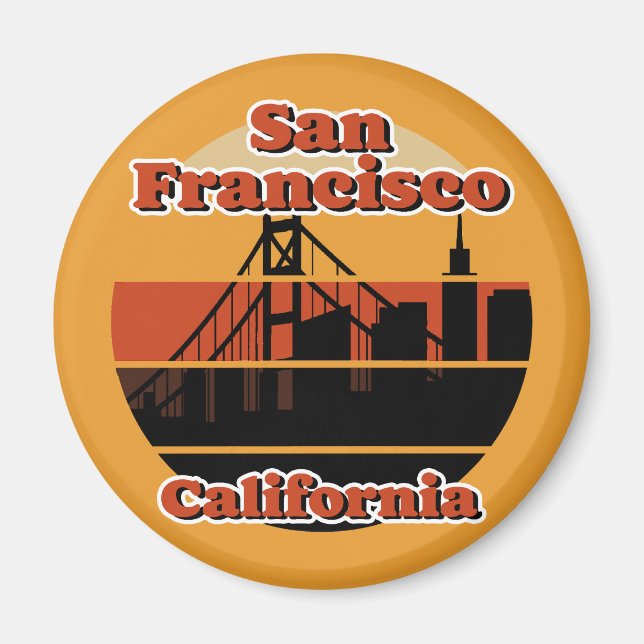 Íman Vintage San Francisco California (Frente)