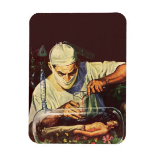 Íman Vintage Science Fiction, Laboratory Mad Scientist