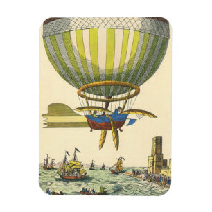 Íman Vintage Science Fiction Steampunk Hot Air Balon