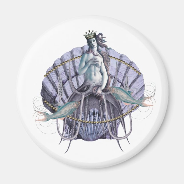 Íman Vintage Sea Witch Collage (Frente)