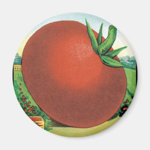 Íman Vintage Seed Packet Label Art, Burt's Seed Tomato