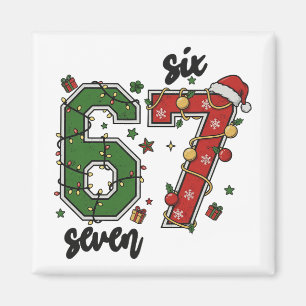 Íman Vintage Six Seven 67 Meme 67 Natal Férias Mulher