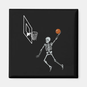 Íman Vintage Skeleton Sketll Player Dunking Hallow