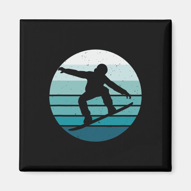 Íman Vintage Snowboard (Frente)