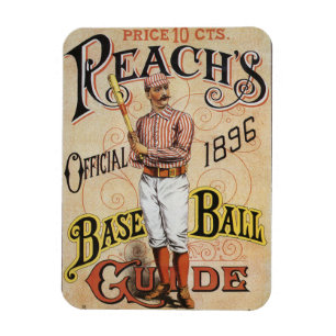 Íman Vintage Sports Baseball, Arte do Cobrir Reach's Gu