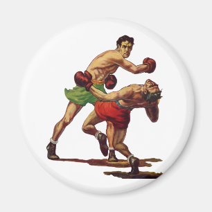 Íman Vintage Sports Boxing, Boxers em Luta