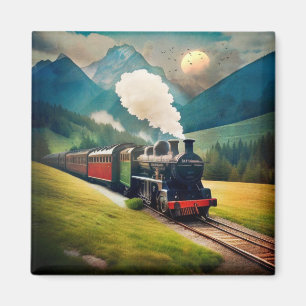Íman Vintage Steam Train