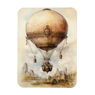 Íman Vintage Steampunk Hot Air Balloon