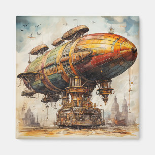 Íman Vintage Steampunk Zeppelin (1)