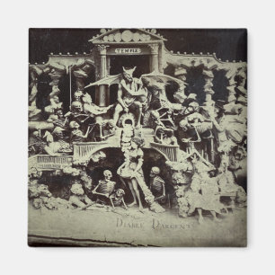 Íman Vintage Stereoview Diableries The Devils Den