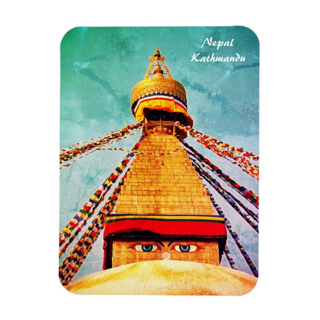 Íman Vintage Stupa - Boudhanath, Kathmandu, Nepal (Vertical)