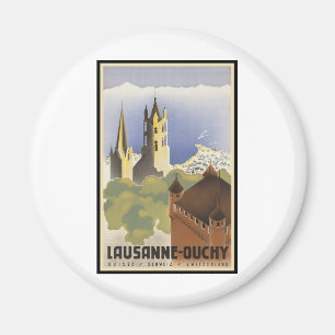 Íman Vintage Suiça Lausanne-Ouchy