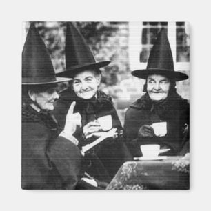 Íman Vintage Tea Witch Magnet