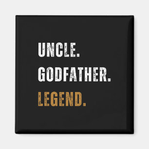 Íman Vintage Tio Goddad Legend Engraçado Tio Novo