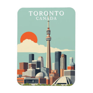 Íman Vintage Toronto Canada Viagem Souvenir