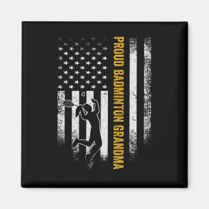 Íman Vintage U.A. Bandeira Americana Orud Badminton Avó