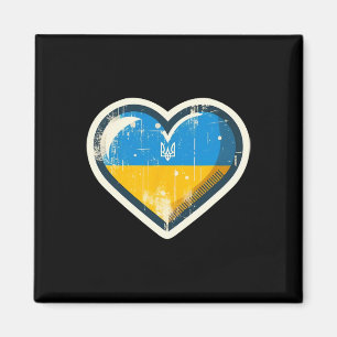 Íman Vintage ucraniano Bynner ventilador bandeira da Uc