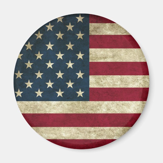 Íman Vintage USA American Flag (Frente)