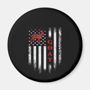 Íman Vintage USA Flag Goat