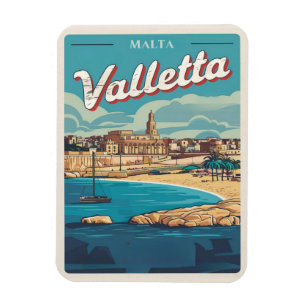Íman Vintage Valletta, lembranças e presentes de viagem