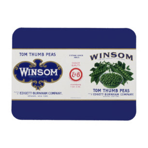 Íman Vintage Vegetal Pode Rotular Arte, Ervilhas Winsom