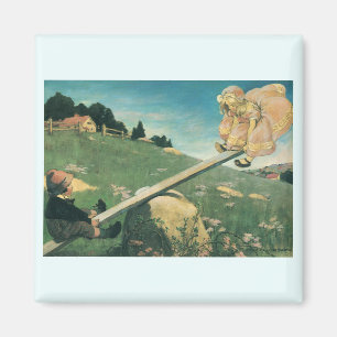 Íman Vintage Veja Saw Margery Daw, Jessie Willcox Smith