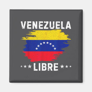 Íman Vintage Venezuela Livre 2026 Bandeira da Venezuela