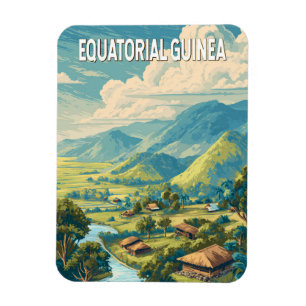 Íman Vintage Viagem da Guiné Equatorial