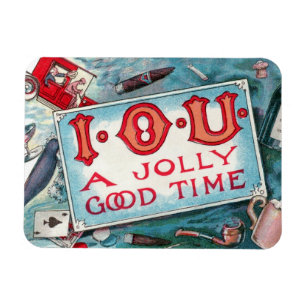 Íman Vintage Vices Party, Jogo Bebendo Fumando