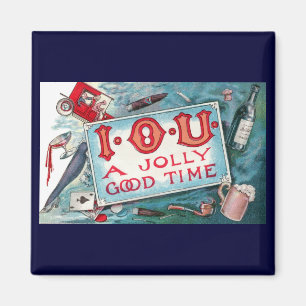 Íman Vintage Vices Party, Jogo Bebendo Fumando