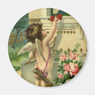 Íman Vintage Victorian Dia de os namorados, Angel Heart