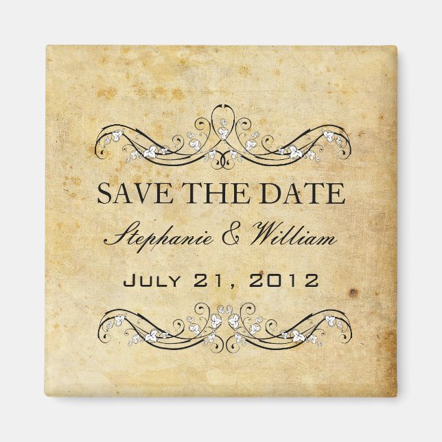 Íman Vintage Victorian Guarda A Data (Frente)