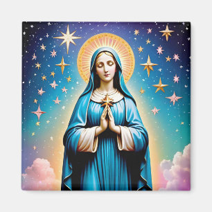 Íman Vintage Virgin Mary Magnet, Católica
