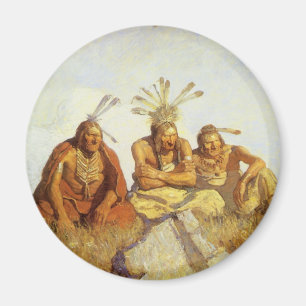Íman Vintage West, Guardians War or Peace por NC Wyeth