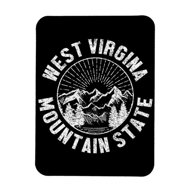 Íman Vintage West Virginia (Vertical)