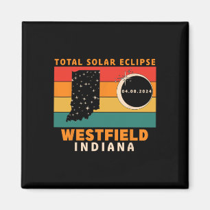 Íman Vintage Westfield Indiana Total Eclipse Solar 2024
