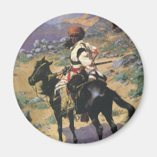 Íman Vintage Wild West, Uma Armadilha Indiana de Reming