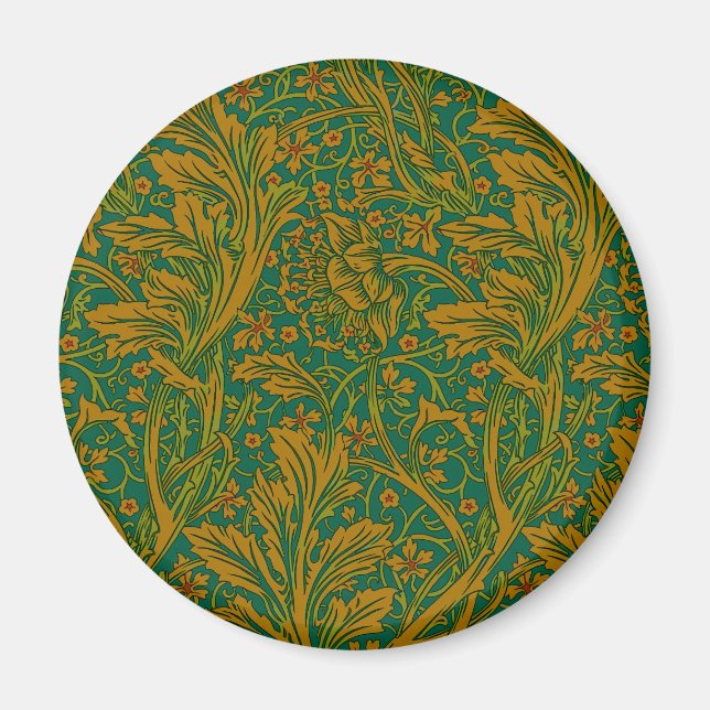 Íman Vintage William Morris Arcadia Sem Costura (Frente)