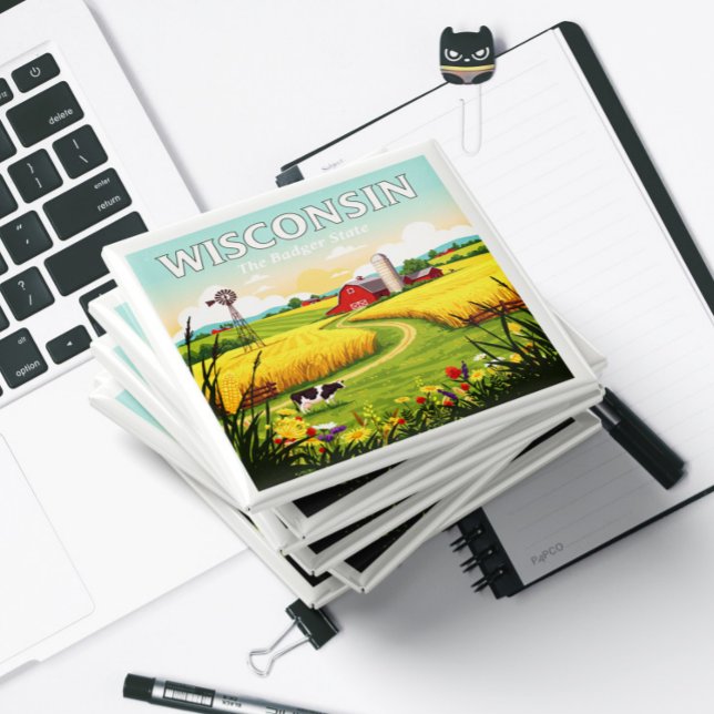 Íman Vintage Wisconsin (Criador carregado)