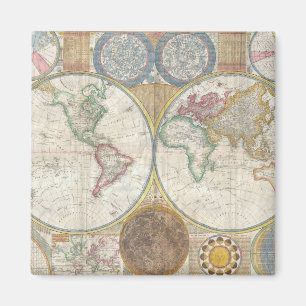 Íman Vintage WORLD MAP