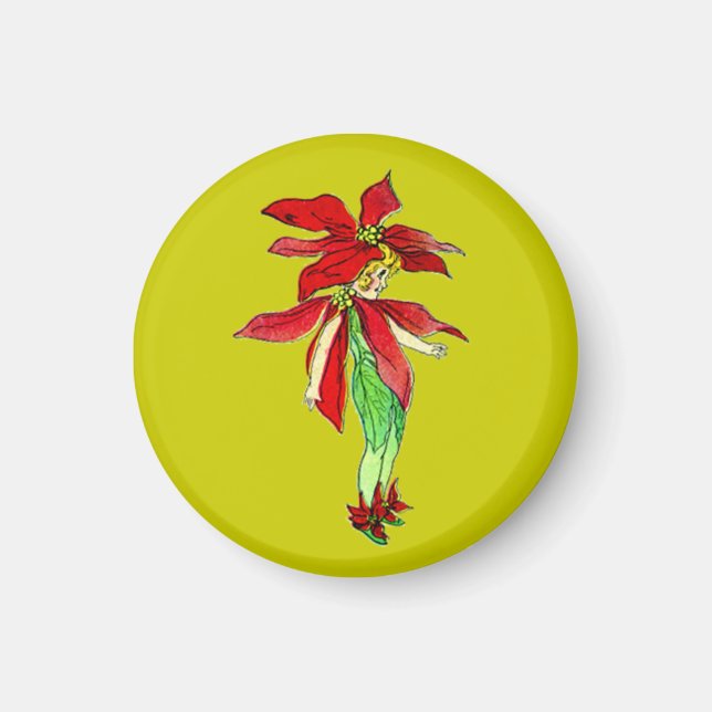 Íman Vintage Xmas Pixies (Frente)