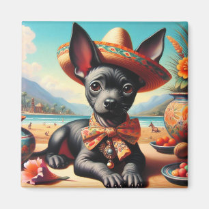 Íman Vintage Xoloitzcuintle