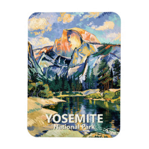 Íman Vintage Yosemite Half Dome Vibrante Van Gogh Perso