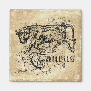 Íman Vintage Zodiac Taurus